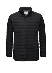 Jack & Jones Nadměrn&aacute; velikost: Jack & Jones, Pro&scaron;&iacute;van&aacute; bunda z recyklovan&eacute;ho polyesteru Čern&aacute;