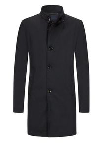 Plus size : JOOP!, Coat with standing collar, twill look in a Blue