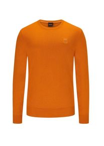 Nadměrn&aacute; velikost: BOSS Orange, Pulovr ze směsi bavlny a ka&scaron;m&iacute;ru Oranžov&yacute;