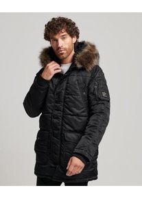 Superdry Mannen Chinook Parka Zwart Grootte: Xxl