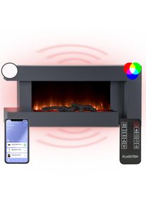 Klarstein Studio Light & Fire 2 Smart, kandalló, 1000/2000 W, MDF, WiFi Control