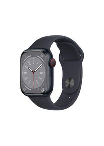 Apple Smartwatch »Series 8, Gps + Cellular, Aluminium-Gehäuse, 41 Mm Mit Sportarmband«, (Watch Os) blau, Always-On Retina LTPO OLED Display