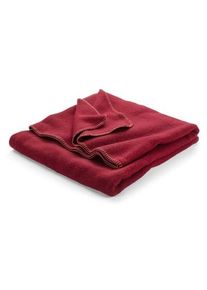 STEINBECK Virgin wool blanket Dark red,