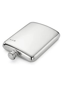Pinder Bros British hip flask pewter 8 oz,