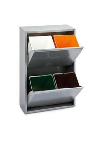 Folding cabinet steel 4 buckets,