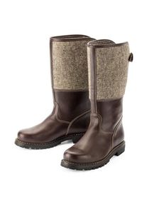 Schwangau Shoe Men boots felt shaft Brown, 6