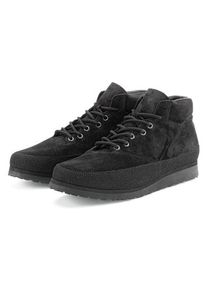 Tarvas Mens lace up boot nubuck Black, 7.5