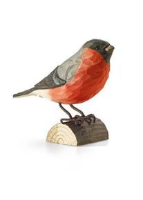 Wildlife Garden Bullfinch lime wood hand carved