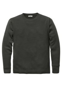 Knowledge Cotton Apparel Mens Knit Sweater Dark green, L