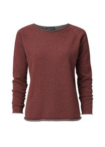 Seldom Ladies sweater merino wool Red gray, S