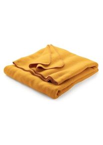 STEINBECK Virgin wool blanket Yellow,