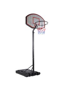 Sportana® Canestro da basket altezza regolabile e ruote 205-310cm
