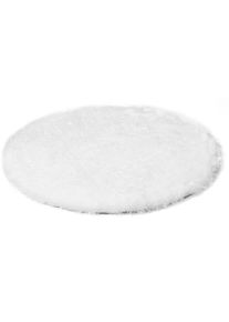 ANDIAMO Sitzkissen »Sitzauflage Lamm-Fellimitat«, (4 St.), Kunstfell, rund, Ø 40 cm, auch als 4er Set, 6443815797-0 weiß 4 St.