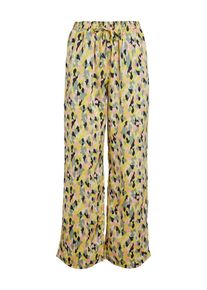 Vila Dames Broek 'Soffy' geel / grijs / mintgroen / zwart 50