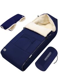 Monzana® Chancelière bébé bleu marine 90x60cm universelle sac inclus