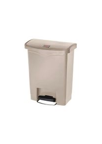 Rubbermaid Slim Jim Front Step Pedaleimer Beige 30L