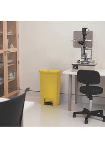 Rubbermaid Slim Jim Treteimer Vorne 50L Gelb