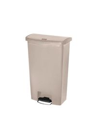 Rubbermaid Slim Jim Front Step Pedaleimer Beige 68L