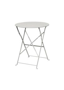 Bolero Runder Klappbarer Terrassentisch Stahl Grau 60Cm