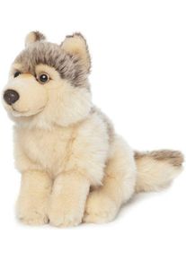 WWF Kuscheltier »Wolf 15 Cm«, Zum Teil Aus Recyceltem Material beige, Kuscheltier »WWF Plüschtier Wolf 15 cm«