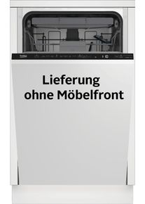 Beko Vollintegrierbarer Geschirrspüler »bdis38120q 7641701635«, bdis38120q 7641701635 silberfarben, Betriebsgeräusch: 46 dB