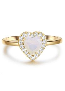 Glanzstücke München Glanzstücke München Dames Ring goudgeel / transparant / wit 50