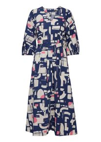 Pulz Jeans Dames Blousejurk 'Frankie' blauw / pink / wit 38