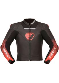 Modeka Yron, leather jacket , color: Black/Red , size: 52