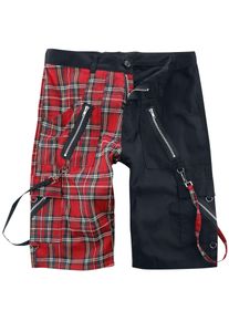Banned Alternative Ledgend Short Shorts schwarz/rot