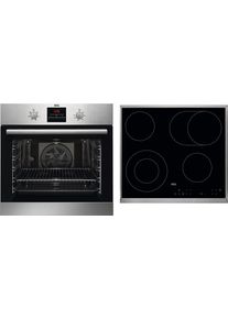 AEG Backofen-Set »Teamhhb«, bes33101zm, Mit Vollauszug grau, Energieeffizienklasse A (A+++ bis D)