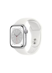 Apple Smartwatch »Series 8, Gps, Aluminium-Gehäuse, 41 Mm Mit Sportarmband«, (Watch Os) silberfarben, Always-On Retina LTPO OLED Display