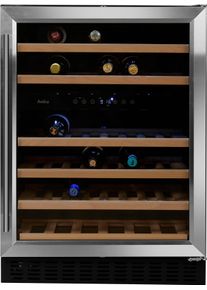 Amica Weintemperierschrank »Wk 341 111 E« schwarz, Nutzinhalt: 135 Liter