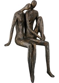 Casablanca By Gilde Kantenhocker »Skulptur Xl Couple«, (1 St.) braun, Größe B/H/T: 19 cm x 35 cm x 13 cm B/H/T: 19 cm x 35 cm x 13 cm , Dekorative...