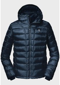 Schöffel Schöffel Daunenjacke »Down Jacket Lodner M«, Mit Kapuze blau, Größe 50, Abriebfest und atmungsaktiv durch Pertex® Quantum