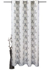 Vhg Vorhang »Oisin«, (1 St.) blau, Größe 125 cm , Stoff mit strukturierter Oberfläche