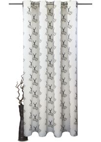 Vhg Vorhang »Oisin«, (1 St.) grau, Größe 125 cm , Stoff mit strukturierter Oberfläche