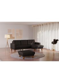 Sit & More Sit&More Ecksofa »Orient 5«, Mit Strass-Stein, Wahlweise Mit Bettfunktion Und Bettkasten braun, Größe B/H/T: 279 cm x 90 cm x 167 cm B/H/T: 279 cm...