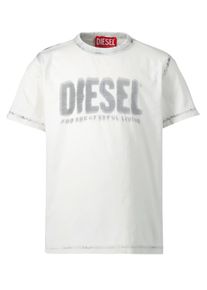 Diesel Kinder Cr��me wit t-shirt voor jongens