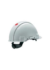 3M Belüfteter Schutzhelm mit Uvicator und Ratschenverschluss EN 397 ABS Weiss - G3000NUV-VI