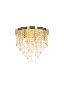 Qazqa - medusa - Plafonnier - 7 lumière - l 0 mm - Doré/Laiton - Art Deco, Classique/Antique - éclairage intérieur - Salon i Chambre i Cuisine i