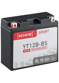 Sport SA-YT12B-BS Batterie Moto 12V 10Ah 160A agm (din 51015) 150 x 70 x 130 mm - Accurat