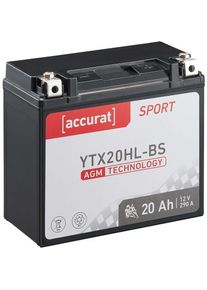 Accurat - Sport SA-YTX20HL-BS Batterie Moto 12V 20Ah 290A agm (din 81800 / din 82003)