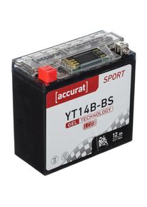 Sport SGD-YT14B-BS Batterie Moto 12V 12Ah 190A Gel 150 x 70 x 145 mm - Accurat