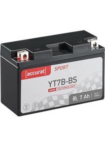 Sport YT7B-BS Batterie Moto/Quad agm 7Ah 12V 130A 150 x 65 x 94 mm - Accurat