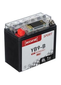 Accurat Sport SGD-YB9-B Batterie Moto 12V 9Ah 90A Gel 137 x 76 x 134 mm