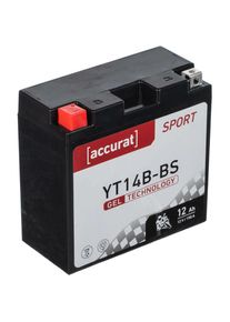 Sport SG-YT14B-BS Batterie Moto 12V 12Ah 190A Gel (din 51201) 150 x 70 x 145 mm - Accurat