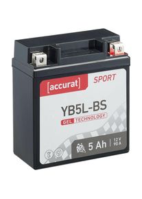 Sport SG-YB5L-BS Batterie Moto 12V 5Ah 90A Gel 119 x 60 x 129 mm - Accurat