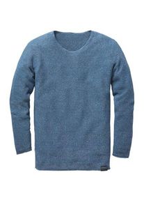 Seldom Men sweater left-left knitted Medium blue, S