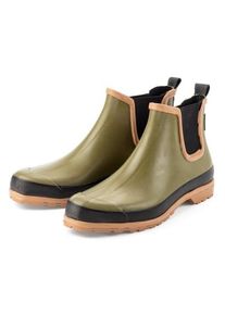 GRAND STEP SHOES Men's rubber ankle boot Olive-Black, 46