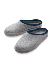 Haunold Felt slipper men Light gray orange, 47